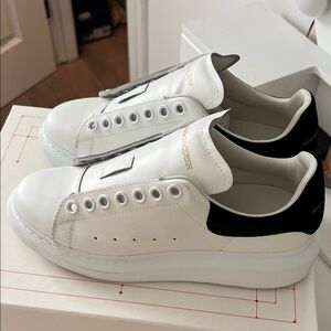 Alexander McQueen White Leather Sneakers
